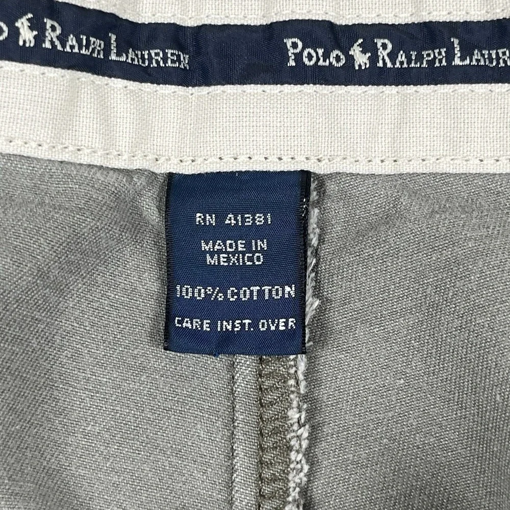 Polo Ralph Lauren Pants Mens 36x30 Khaki‎ Hammond Pleated Chino Classic RN41381
